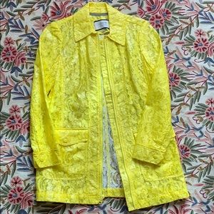JCrew collection Yellow Lace Jacket